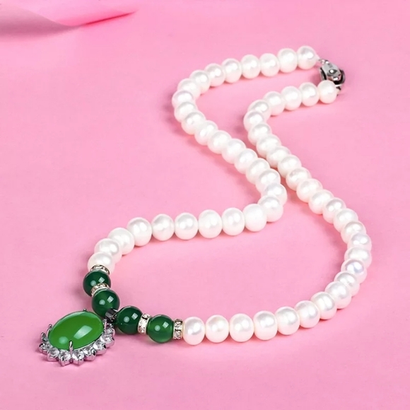 925 sterling silver 100% Freshwater pearls Natural - Picture 4 of 16